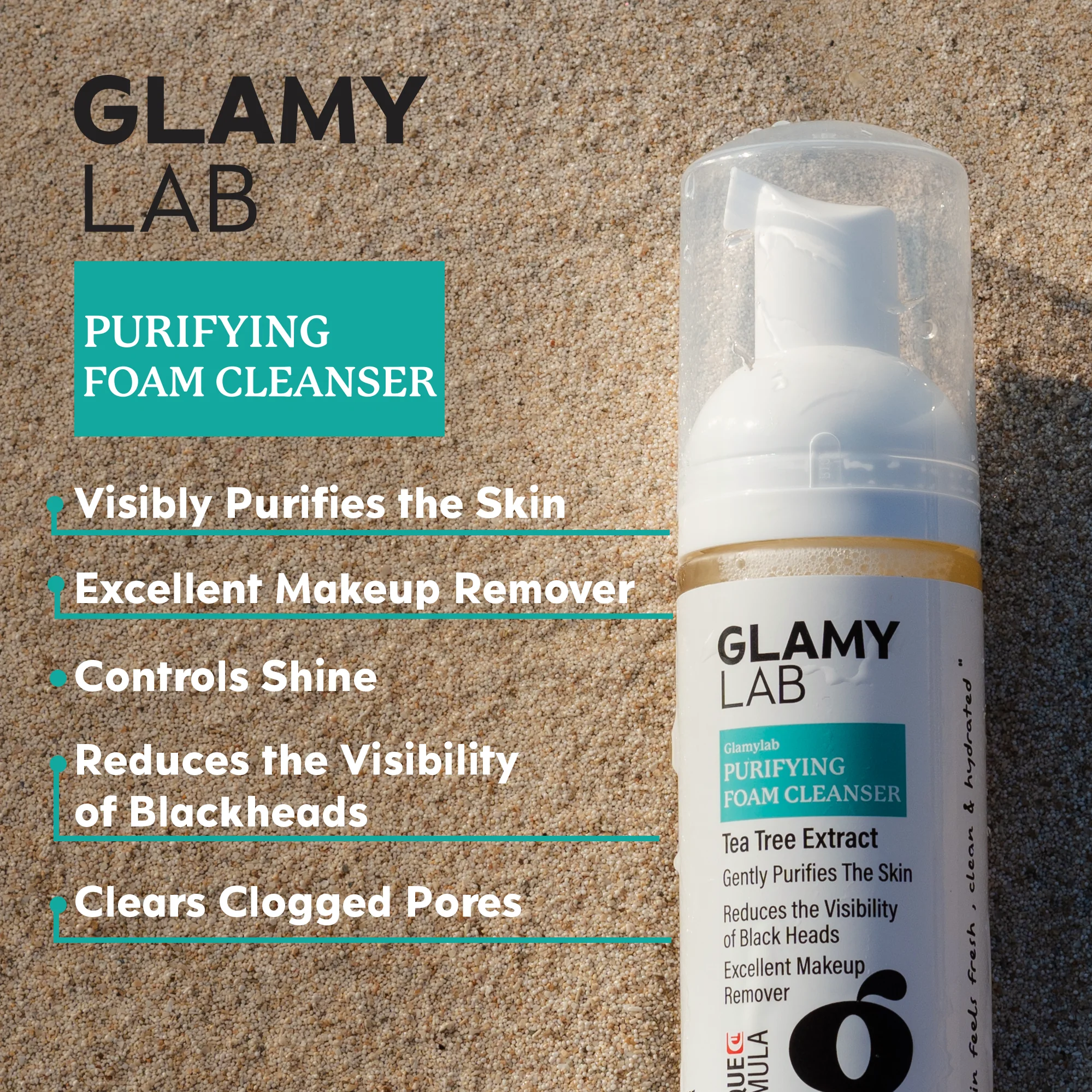Glamy Lab Purifying Foam Cleanser – Product