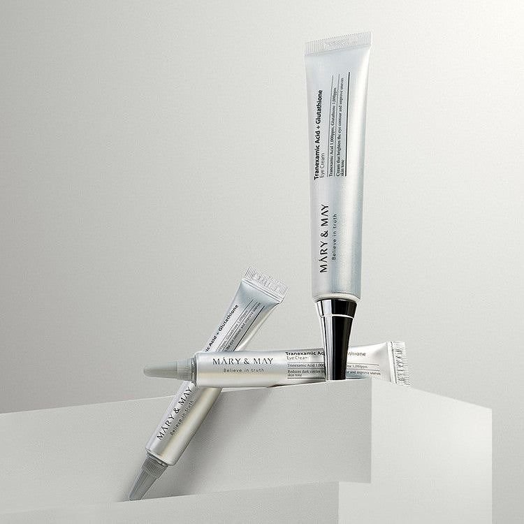 Mary&May Tranexamic Acid + Glutathione Eye Cream Special Set texture close-up