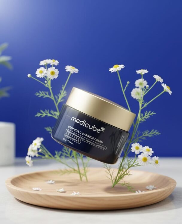 medicube DEEP VITA C CAPSULE CREAM – texture close-up