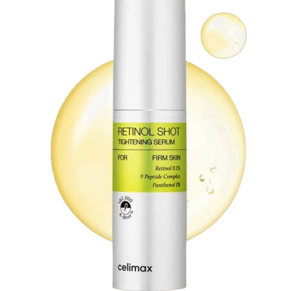 Celimax Retinol Shot Tightening Serum (Retinol 0.1% + 9 Peptide Complex + Panthenol 1%)