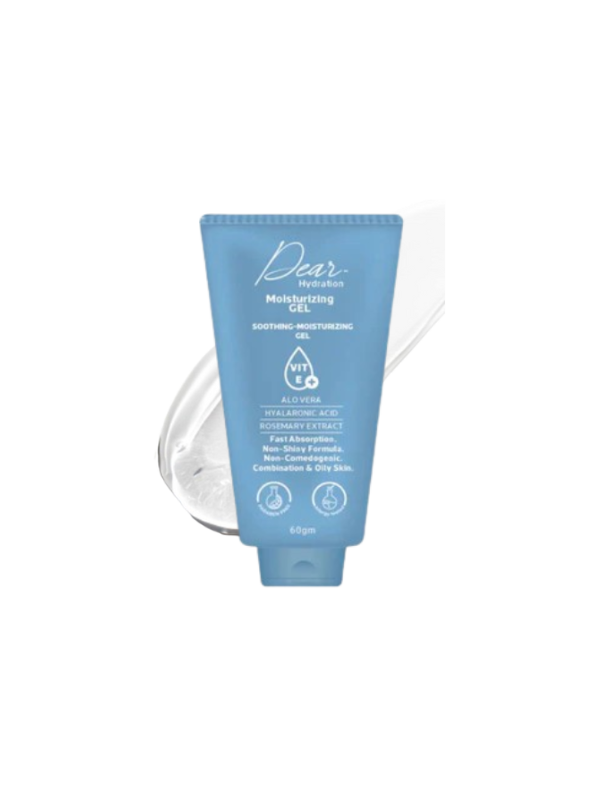Dear Hydration Moisturizing Gel – Soothing & Moisturizing Gel with Aloe Vera, Hyaluronic Acid & Rosemary Extract (60g) - Image 2