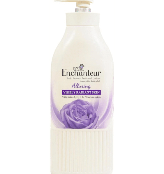 Enchanteur Alluring Satin Smooth Perfumed Body Lotion – Visibly Radiant Skin (Vitamin A, C, E & Niacinamide)
