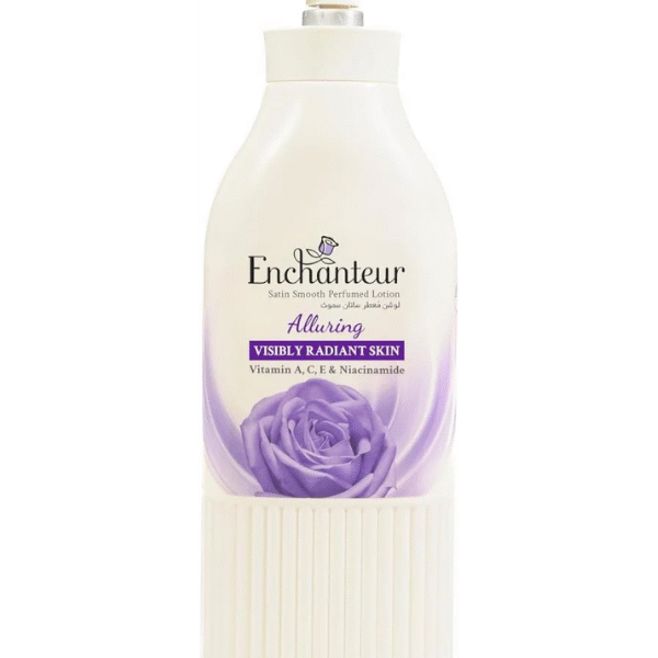 Enchanteur Alluring Satin Smooth Perfumed Body Lotion – Visibly Radiant Skin (Vitamin A, C, E & Niacinamide)
