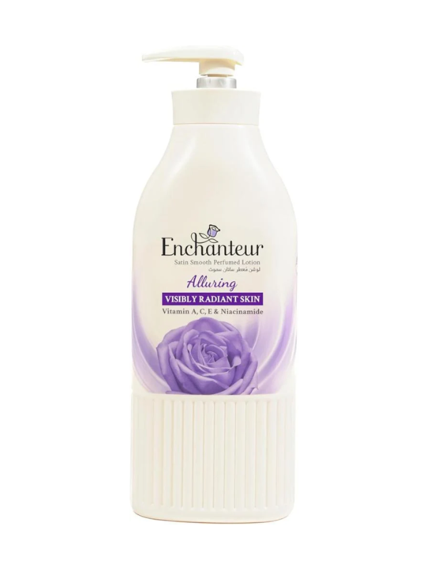 Enchanteur Alluring Satin Smooth Perfumed Body Lotion – Visibly Radiant Skin (Vitamin A, C, E & Niacinamide)