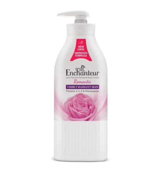Enchanteur Romantic Satin Smooth Perfumed Body Lotion – Visibly Radiant Skin (500 ml)