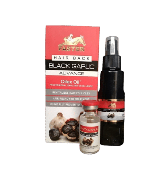 Faster Hair Back Black Garlic Advance Oilex Oil – Professional Hair Regrowth Treatment
