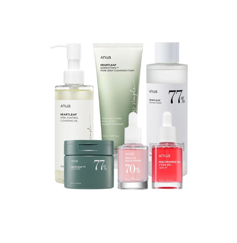 ANUA Heartleaf & Niacinamide Skincare Bundle