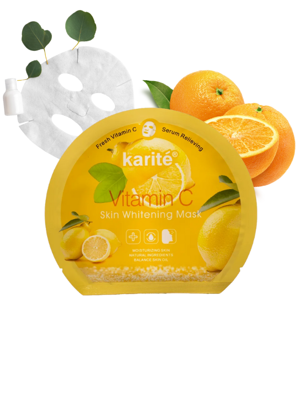 Karité Vitamin C Skin Whitening Mask (Fresh Vitamin C – Serum Relieving) - Image 2