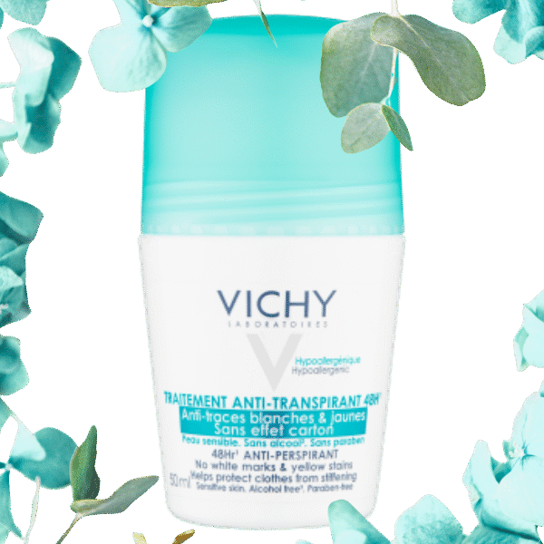Vichy 48H Anti-Perspirant Deodorant Roll-On for Sensitive Skin